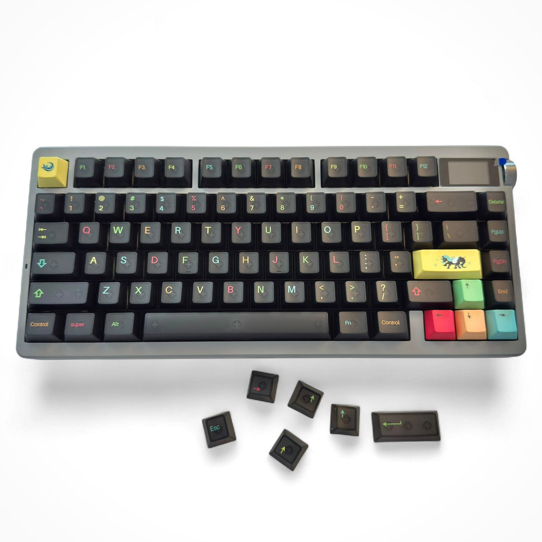 Aula NOVA75 Black Frosted, Hotswap RGB Gasket Bluetooth Wireless, 75% Layout, Tastatura Mecanica Gaming, Negru
