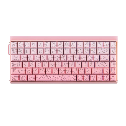 Aula HERO84 8K Pink (Side-Printed), RGB Gasket, Hall Effect (Magnetica), Tastatura Gaming, Layout 75%, Roz