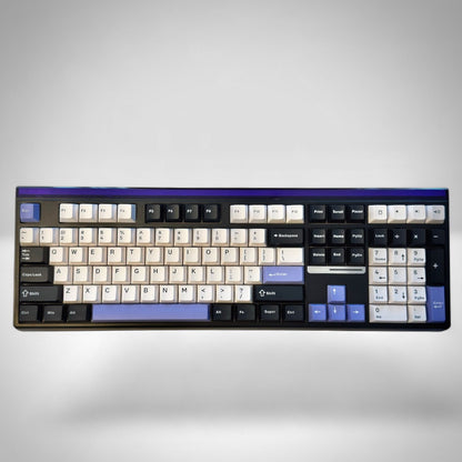 Aula H108 Black White, Hotswap RGB Gasket Bluetooth Wireless, Tastatura Mecanica Gaming, Negru