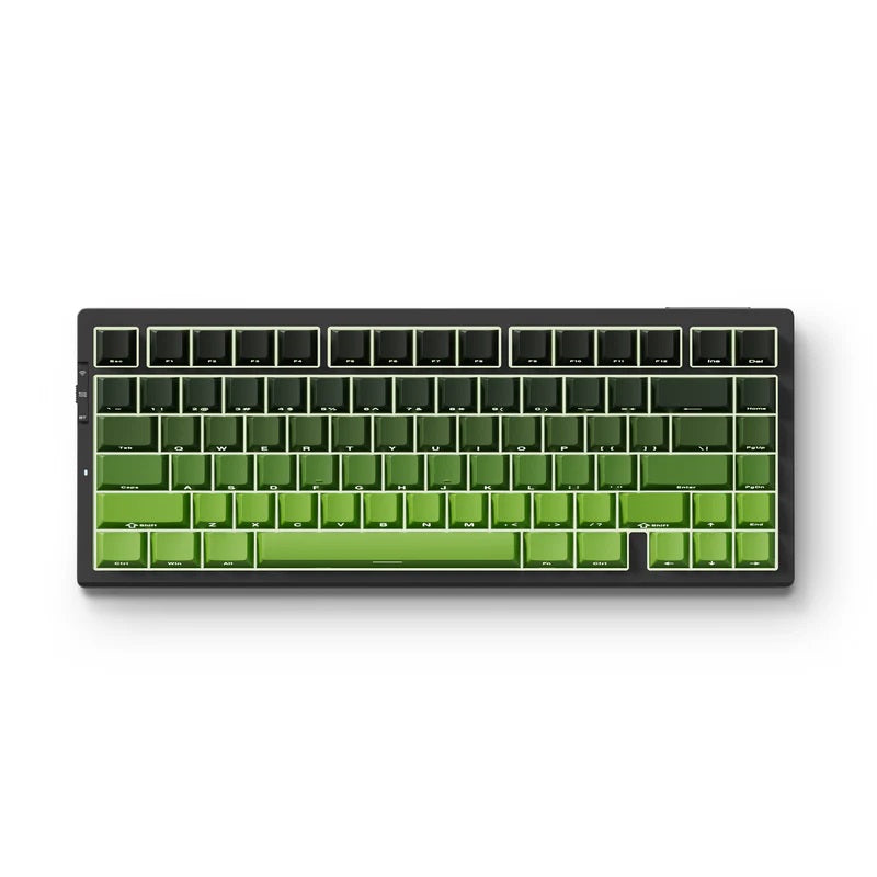 Mchose G75 PRO Black Green Gradient Hotswap RGB Gasket Bluetooth Wireless Tastatura Mecanica Gaming