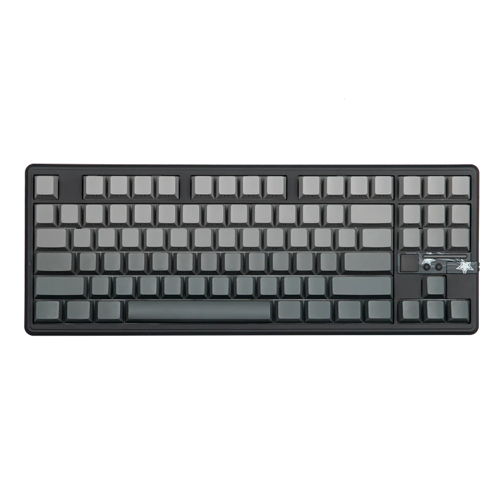 Aula F87 PRO V2, Black Grey gradient (Side-Printed), Hotswap RGB Gasket Bluetooth Wireless, Tastatura Mecanica Gaming, Gri