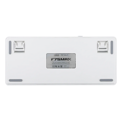 Aula F75 MAX White Purple, Hotswap RGB Gasket Bluetooth Wireless, Tastatura Mecanica Gaming, Alb