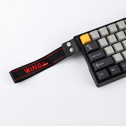 Aula WIN68 HE MAX Grey Yellow, RGB Gasket, Hall Effect (Magnetica), Tastatura Gaming, Layout 60%, Gri