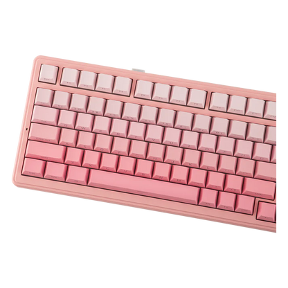 Aula F99 Pink (Side-Printed), Hotswap RGB Gasket Bluetooth Wireless, Tastatura Mecanica Gaming, Roz
