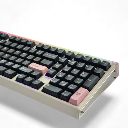 Aula HERO99 8K Black Pink, RGB Gasket, Hall Effect (Magnetica), Tastatura Gaming, Layout 99%, Negru