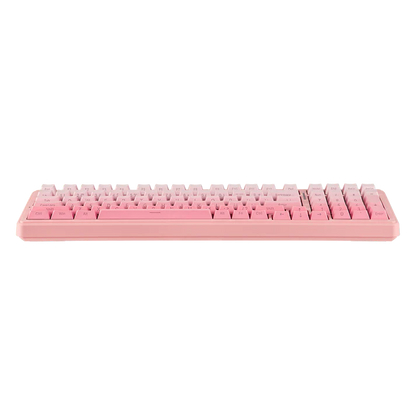Aula F99 Pink (Side-Printed), Hotswap RGB Gasket Bluetooth Wireless, Tastatura Mecanica Gaming, Roz