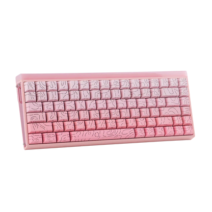 Aula HERO84 8K Pink (Side-Printed), RGB Gasket, Hall Effect (Magnetica), Tastatura Gaming, Layout 75%, Roz