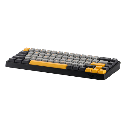 Aula WIN68 HE MAX Grey Yellow, RGB Gasket, Hall Effect (Magnetica), Tastatura Gaming, Layout 60%, Gri