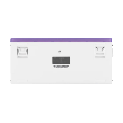 Aula HERO84 8K White Purple Contours, RGB Tray-Mount, Hall Effect (Magnetica), Tastatura Gaming, Layout 75%, Alb