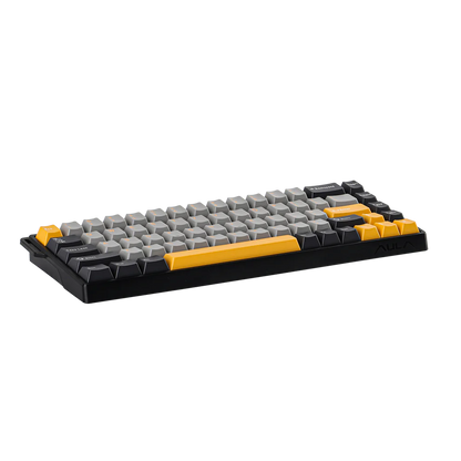 Aula WIN68 HE MAX Grey Yellow, RGB Gasket, Hall Effect (Magnetica), Tastatura Gaming, Layout 60%, Gri