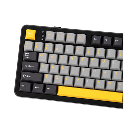 Aula F108 Grey Yellow, Hotswap RGB Gasket Bluetooth Wireless, Tastatura Mecanica Gaming, Gri
