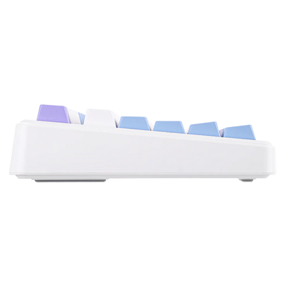 Aula F75 MAX White Purple, Hotswap RGB Gasket Bluetooth Wireless, Tastatura Mecanica Gaming, Alb