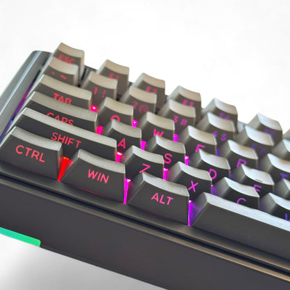 Aula S75 PRO Black Grey gradient (Side-Printed), Hotswap RGB Gasket Bluetooth Wireless, Tastatura Mecanica Gaming, Negru