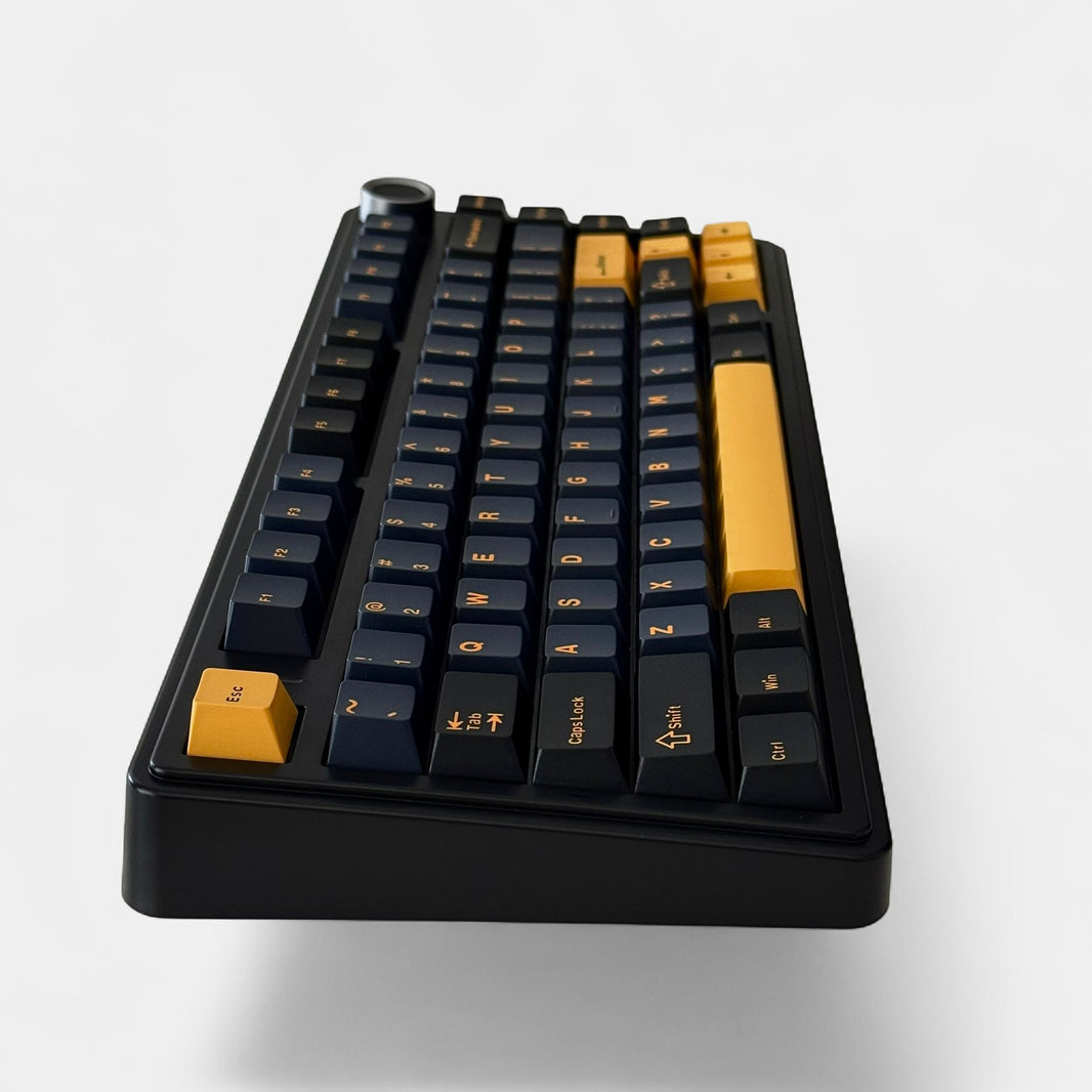 Aula F75 Black Yelow, Hotswap RGB Gasket Wired, Tastatura Mecanica Gaming, Negru cu Fir