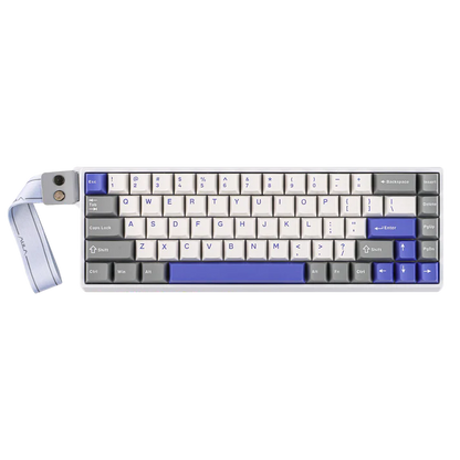 Aula WIN68 HE MAX White Blue, RGB Gasket, Hall Effect (Magnetica), Tastatura Gaming, Layout 65%, Alb