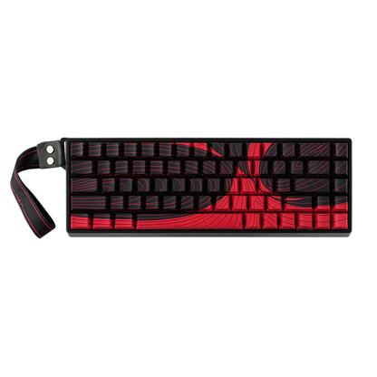 Aula WIN68 HE MAX Black Red, RGB Gasket, Hall Effect (Magnetica), Tastatura Gaming, Layout 65%, Negru