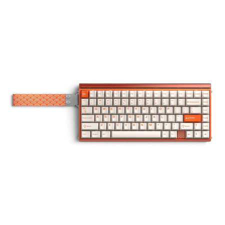 Aula HERO75 HE Orange Spiritcloud, RGB Gasket Tri-Mode Bluetooth Wireless, Hall Effect (Magnetica), Tastatura Gaming, Layout 75%, Portocaliu