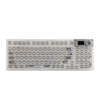 Aula F98 PRO White Transparent, Hotswap RGB Gasket Bluetooth Wireless, Tastatura Mecanica Gaming, Alb