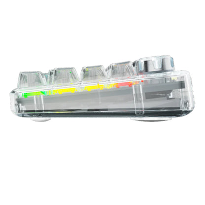 Aula F68 White Transparent, Hotswap RGB Gasket Bluetooth Wireless, Tastatura Mecanica Gaming, Alb