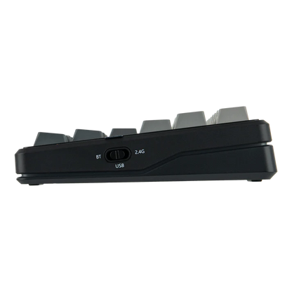 Aula F87 PRO V2, Black Grey gradient (Side-Printed), Hotswap RGB Gasket Bluetooth Wireless, Tastatura Mecanica Gaming, Gri