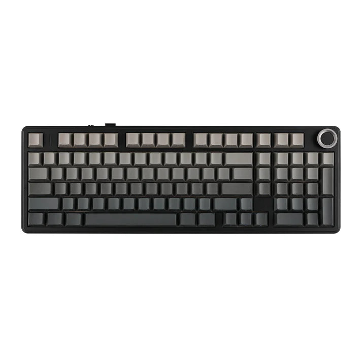 Aula F99 PRO Black Grey gradient (Side-Printed), Hotswap RGB Gasket Bluetooth Wireless, Tastatura Mecanica Gaming, Gri