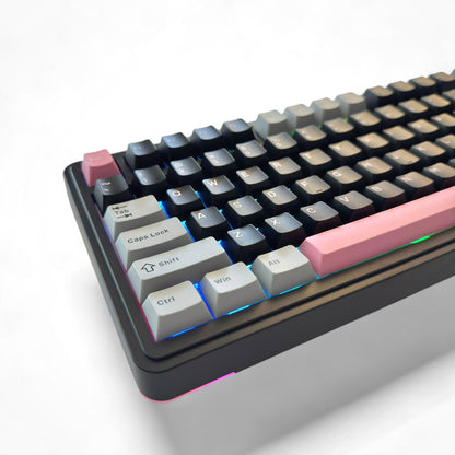 Aula S75 PRO Black Pink, Hotswap RGB Gasket Bluetooth Wireless, Tastatura Mecanica Gaming, Negru
