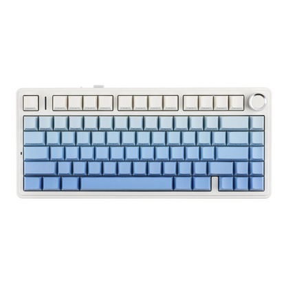 Aula F75 Blue gradient (Side-Printed), Hotswap RGB Gasket Bluetooth Wireless, Tastatura Mecanica Gaming, Albastru