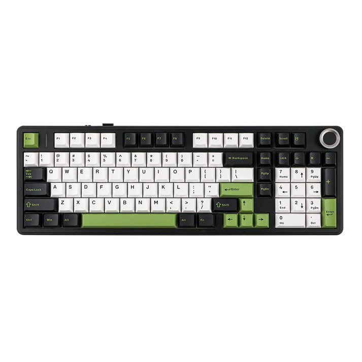 Aula F99 PRO Black Green, Hotswap RGB Gasket Bluetooth Wireless, Tastatura Mecanica Gaming, Negru