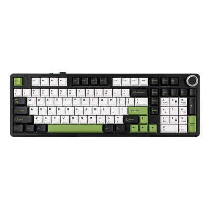 Aula F99 PRO Black Green, Hotswap RGB Gasket Bluetooth Wireless, Tastatura Mecanica Gaming, Negru