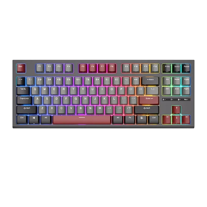 RESIGILAT: Royal Kludge RKR87 Black Hotswap RGB Gasket Mounted Tastatura Mecanica Gaming