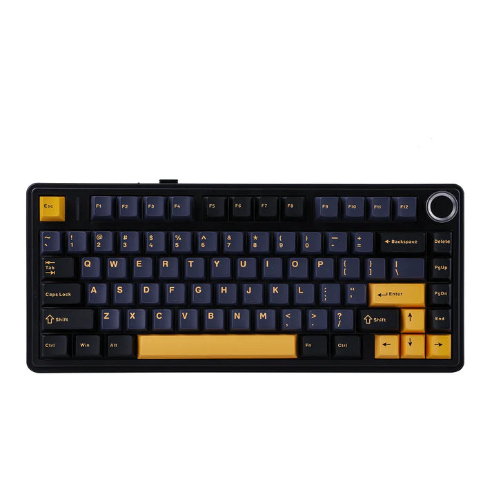 Aula F75 Black, Hotswap RGB Gasket Bluetooth Wireless, Tastatura Mecanica Gaming, Negru