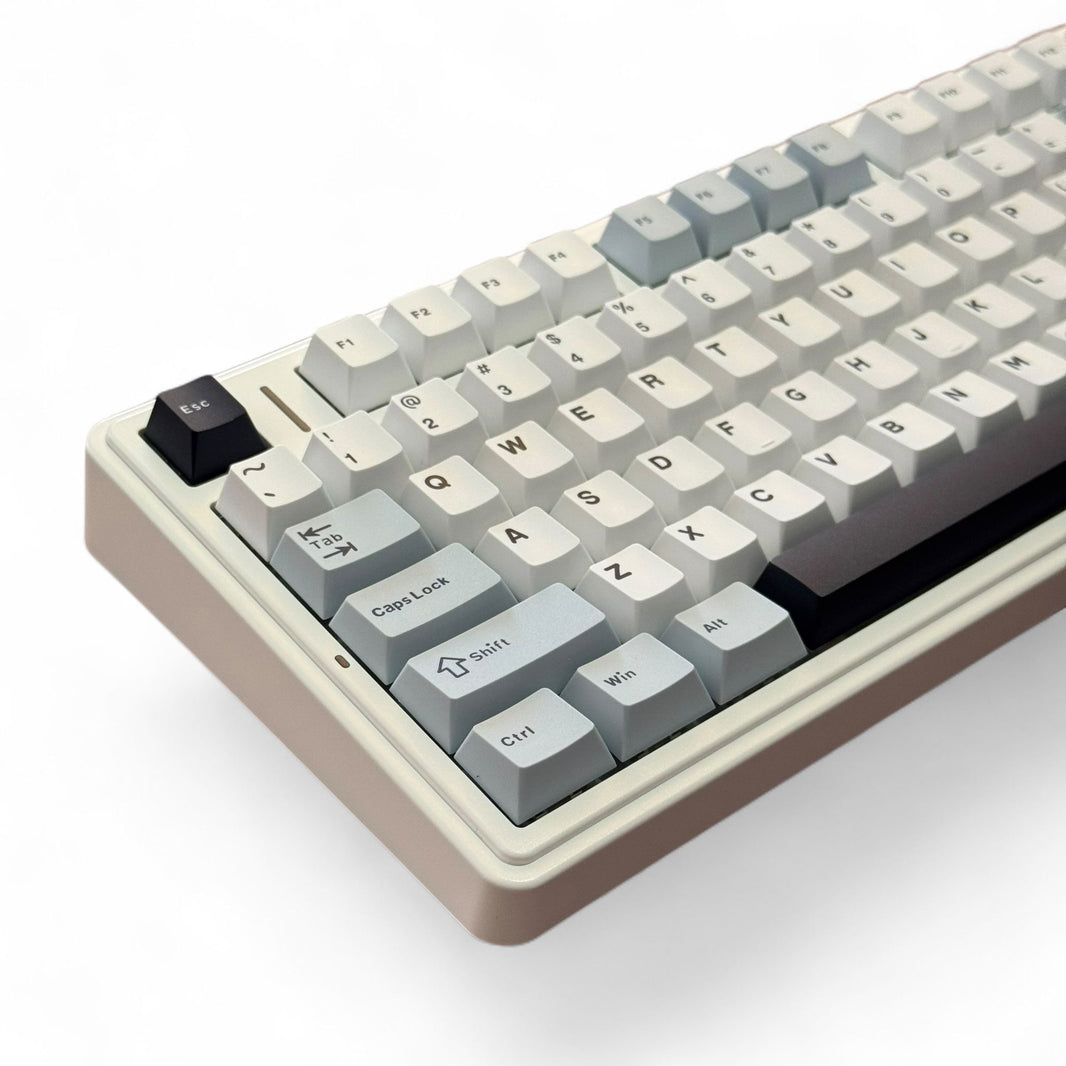 Aula F75 Light Blue, Hotswap RGB Gasket Wired, Tastatura Mecanica Gaming, Alb cu Fir