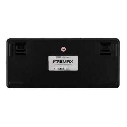 Aula F75 MAX Black Grey gradient (Side-Printed), Hotswap RGB Gasket Bluetooth Wireless, Tastatura Mecanica Gaming, Negru
