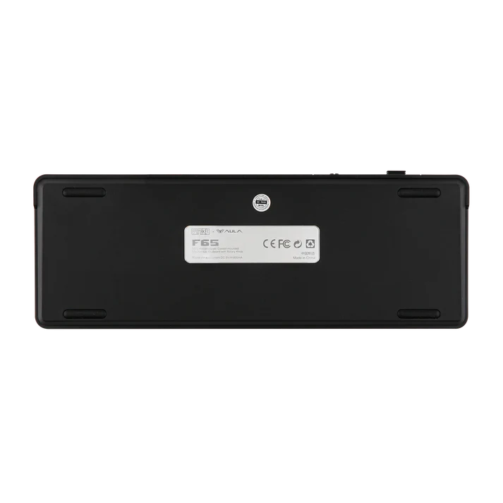Aula F65 Black Grey gradient (Side-Printed) Hotswap RGB Gasket Bluetooth Wireless, Tastatura Mecanica Gaming, Black