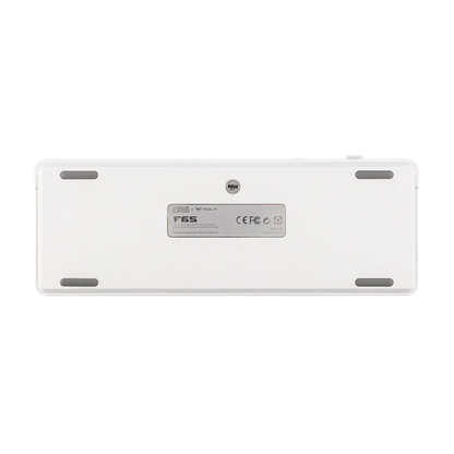 Aula F65 White Blue, Hotswap RGB Gasket Bluetooth Wireless, Tastatura Mecanica Gaming, Alb