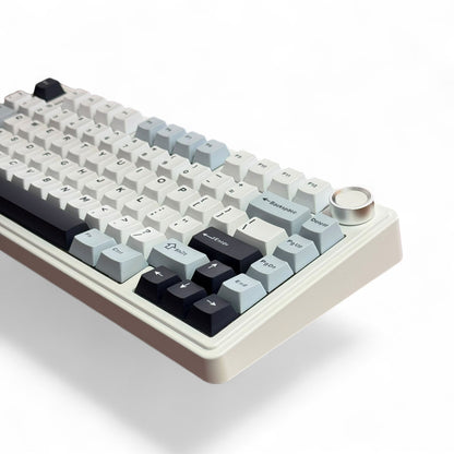 Aula F75 Light Blue, Hotswap RGB Gasket Wired, Tastatura Mecanica Gaming, Alb cu Fir