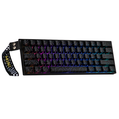 Aula MINI 60 HE MAX Black Contour, RGB Gasket, Hall Effect (Magnetica), Tastatura Gaming, Layout 60%, Negru