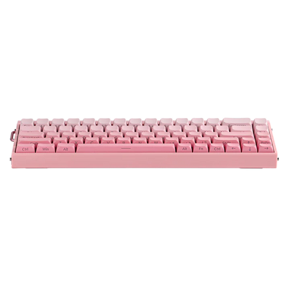 Aula HERO68 8K Pink, RGB Gasket, Hall Effect (Magnetica), Tastatura Gaming, Layout 65%, Roz