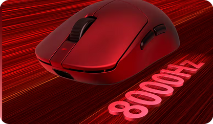 Mouse AULA V9 ULTRA 8K Red, Tri-Mode Bluetooth Wireless, Mouse Gaming, Roșu