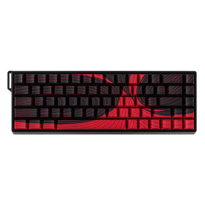 Aula WIN68 HE MAX Black Red, RGB Gasket, Hall Effect (Magnetica), Tastatura Gaming, Layout 65%, Negru