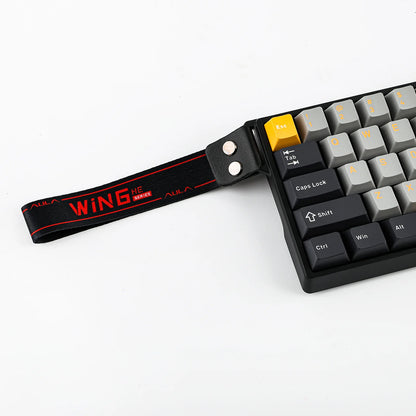 Aula WIN60 HE MAX Grey Yellow, RGB Gasket, Hall Effect (Magnetica), Tastatura Gaming, Layout 60%, Gri