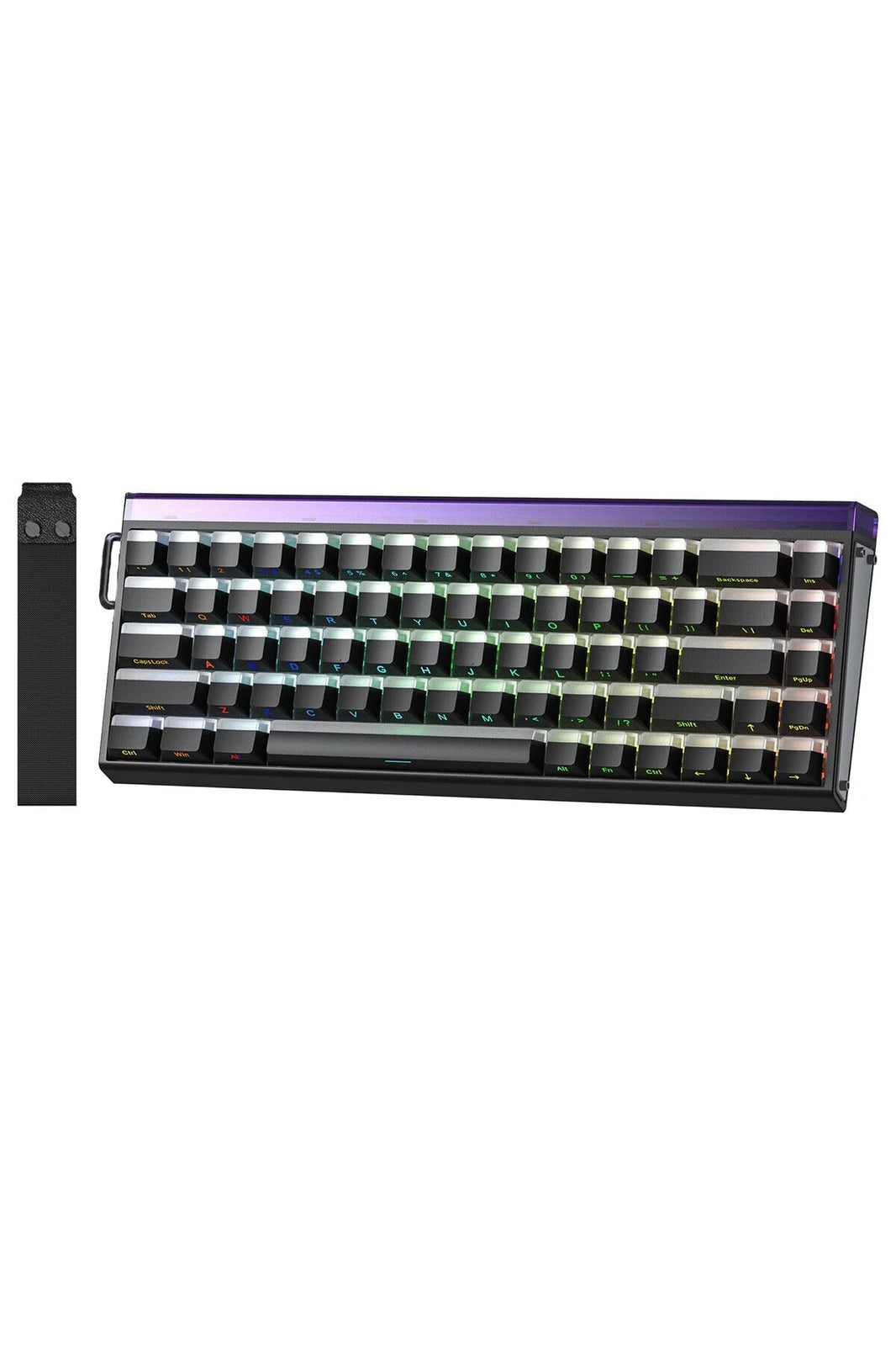 Aula HERO68 8K Black Lighthouse, RGB Gasket, Hall Effect (Magnetica), Tastatura Gaming, Layout 65%, Negru