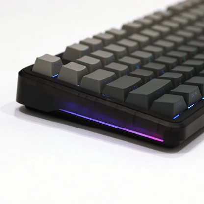 Aula F87 PRO Black Grey gradient (Side-Printed), Hotswap RGB Gasket Bluetooth Wireless, Tastatura Mecanica Gaming, Gri