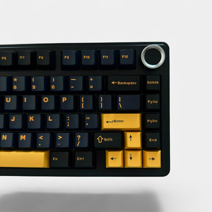 Aula F75 Black Yelow, Hotswap RGB Gasket Wired, Tastatura Mecanica Gaming, Negru cu Fir