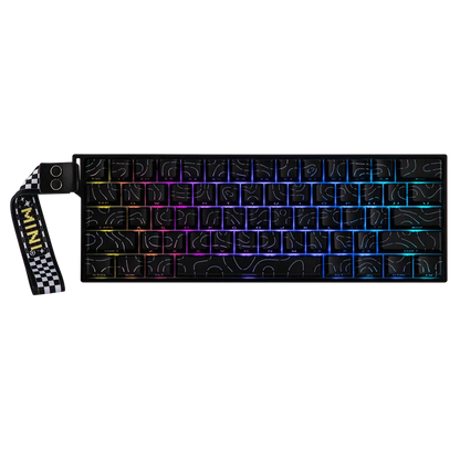 Aula MINI 60 HE MAX Black Contour, RGB Gasket, Hall Effect (Magnetica), Tastatura Gaming, Layout 60%, Negru