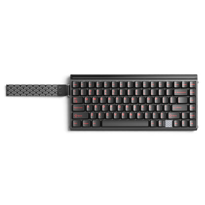 Aula HERO75 HE Black Stormrise, RGB Gasket Tri-Mode Bluetooth Wireless, Hall Effect (Magnetica), Tastatura Gaming, Layout 75%, Negru