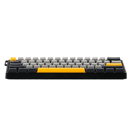 Aula WIN60 HE MAX Grey Yellow, RGB Gasket, Hall Effect (Magnetica), Tastatura Gaming, Layout 60%, Gri