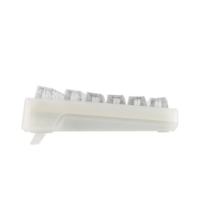 Aula F98 PRO White Transparent, Hotswap RGB Gasket Bluetooth Wireless, Tastatura Mecanica Gaming, Alb