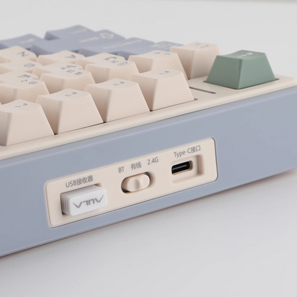 RESIGILAT: Aula F75 verde Hotswap RGB Gasket Bluetooth Wireless Tastatura Mecanica Gaming