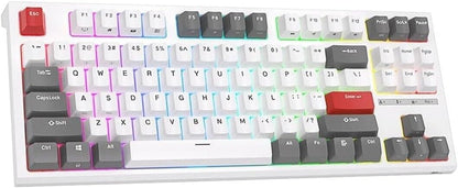 Royal Kludge RKR87 White Hotswap RGB Gasket Mounted Tastatura Mecanica Gaming